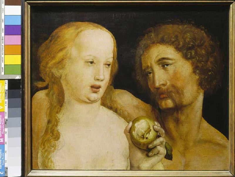 Adam et Eve. à Hans Holbein le Jeune