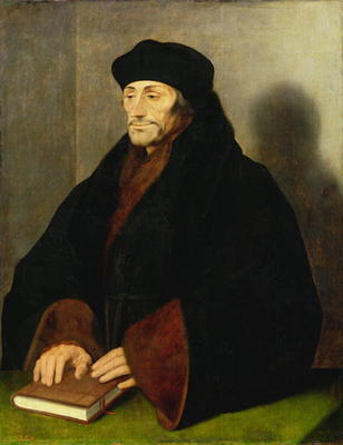 Erasmus of Rotterdam (oil on canvas) à Hans Holbein le Jeune