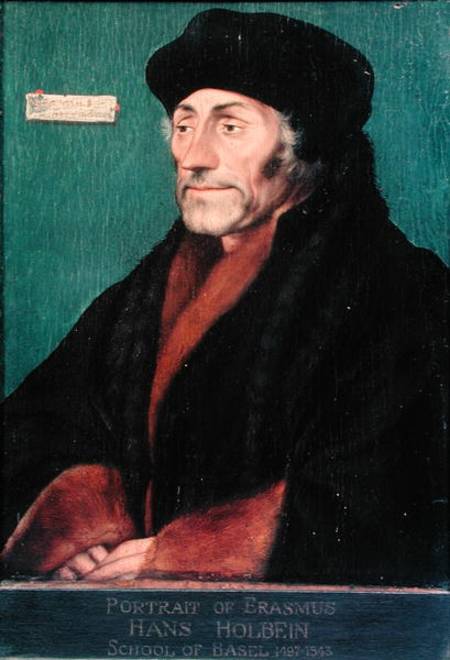 Erasmus of Rotterdam (1466-1536) à Hans Holbein le Jeune
