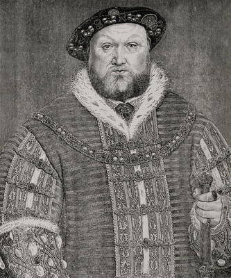 Henry VIII (1491-1547) (engraving) à Hans Holbein le Jeune
