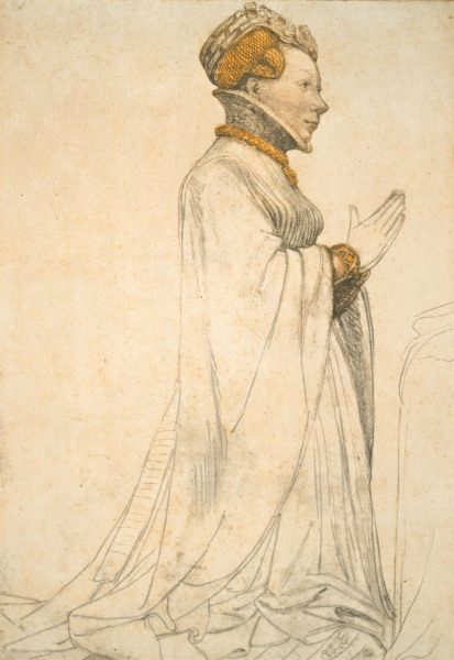 Jeanne de Boulogne / Drawing / Holbein à Hans Holbein le Jeune