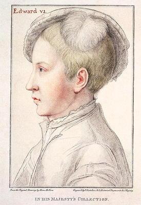 Portrait of Edward VI (1537-53) engraved by Francesco Bartolozzi (1727-1815) 1796 (engraving)