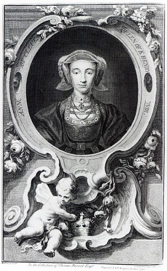 Anne of Cleves; engraved by Jacobus Houbraken à Hans Holbein le Jeune (atelier)