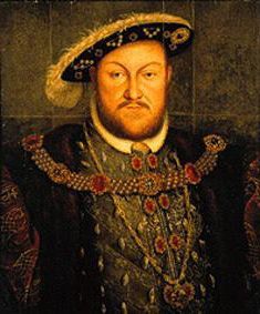 Roi Henri VIII  d'Angleterre. à Hans Holbein le Jeune (atelier)