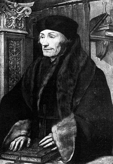 Portrait of Erasmus à Hans Holbein le Jeune (atelier)