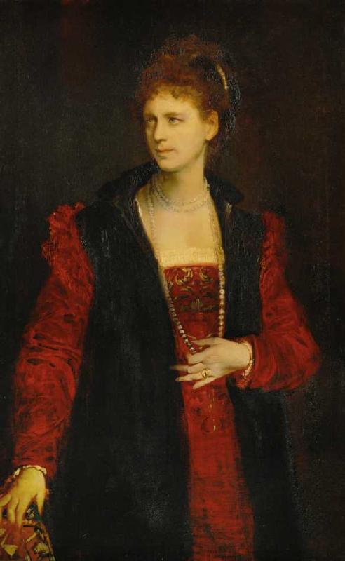 Bildnis der Schauspielerin Zerline Gabillon (1835-1892) à Hans Makart