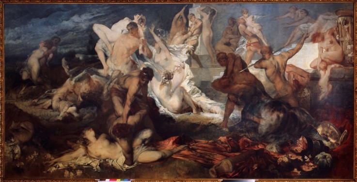 The Fight between the Lapiths and the Centaurs à Hans Makart