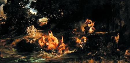 The Mermaids and the Tiger à Hans Makart