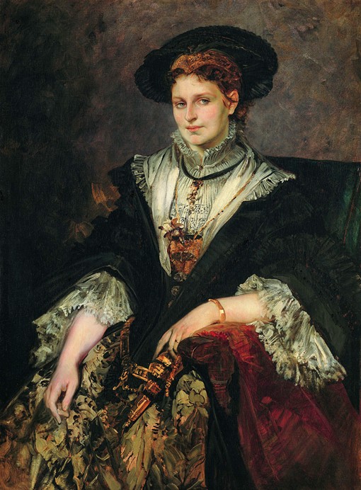 Portrait of Bertha von Piloty à Hans Makart