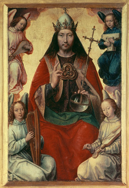 Heaven (From the Triptych of Earthly Vanity and Divine Salvation) à Hans Memling