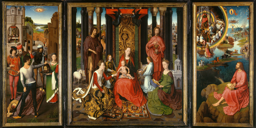 Triptych of St. John the Baptist and St. John the Evangelist à Hans Memling