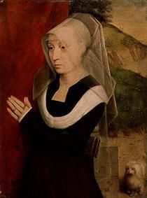 portrait d'une femme priant. à Hans Memling