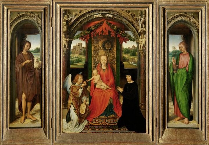 Small Triptych of St. John the Baptist à Hans Memling