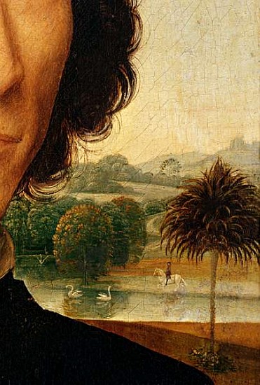 Detail of Portrait of a Man with a Coin, c.1473-74 (detail of 179412) à Hans Memling