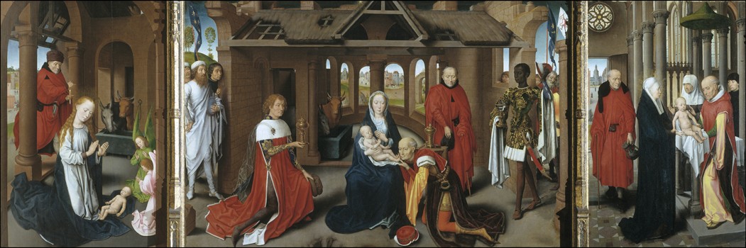 Nativity. The Adoration of the Magi. The Presentation of Jesus at the Temple à Hans Memling