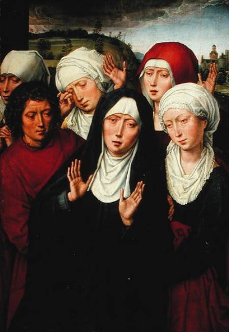 The Holy Women, right hand panel of the Deposition Diptych à Hans Memling