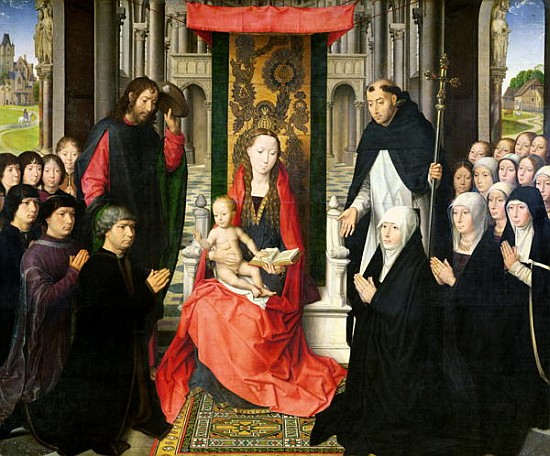 The Virgin and Child with St. James and St. Dominic Presenting the Donors and their Family, known as à Hans Memling