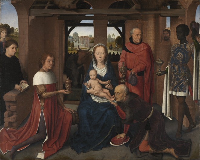 Central panel of the Triptych of Jan Floreins à Hans Memling