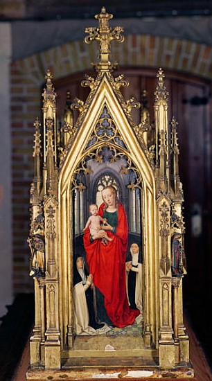 Virgin and Child, reverse of the Reliquary of St. Ursula à Hans Memling