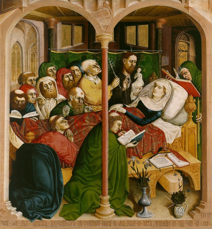 The death of Mary. The Wings of the Wurzach Altar à Hans Multscher