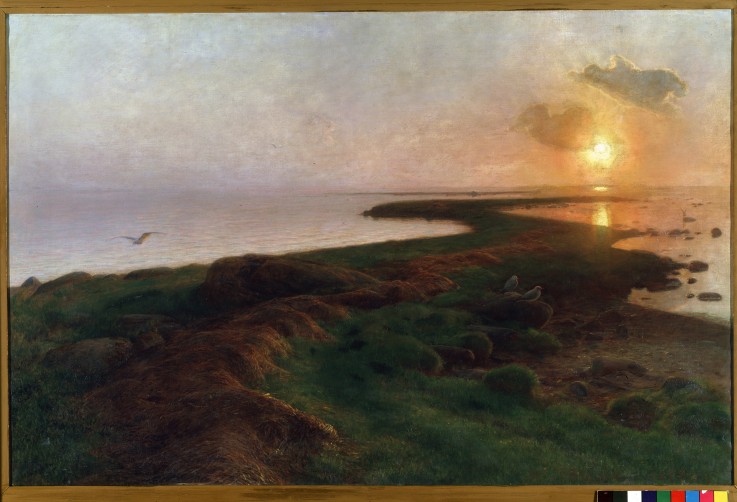 Sunset in a lagoon à Hans Ole Brasen