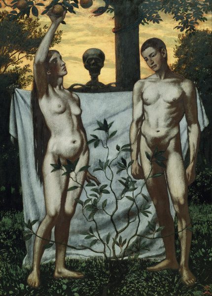 Adam and Eve / Hans Thoma / 1897 à Hans Thoma