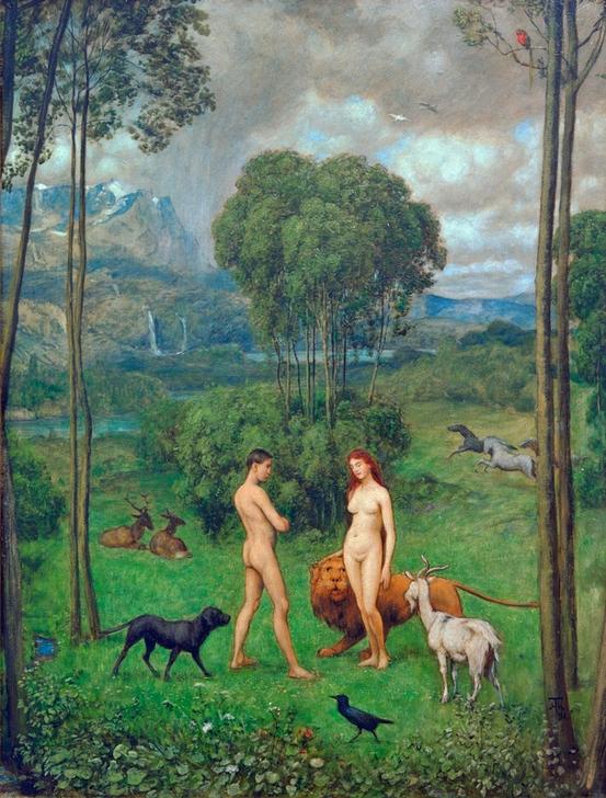In the Garden of Eden à Hans Thoma