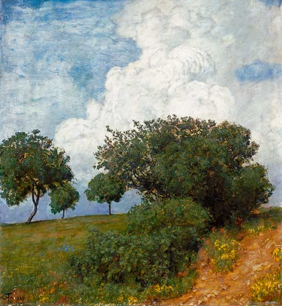 Paysage avec le nuage à Hans Thoma