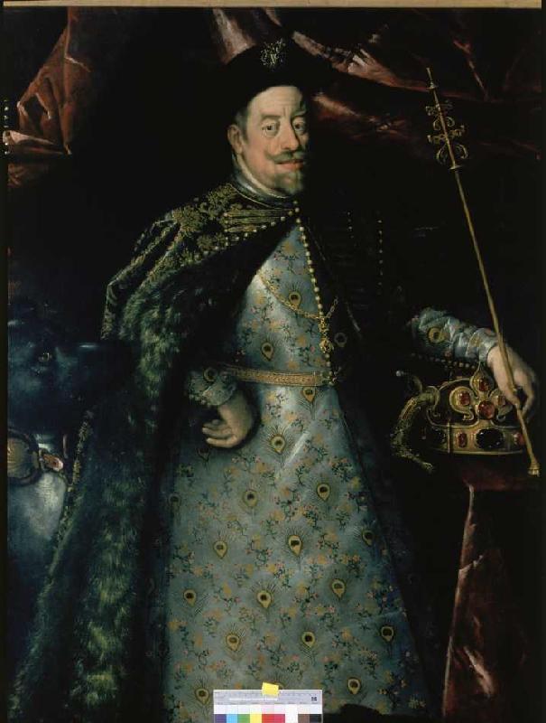 Empereur Matthias (1557-1619) en tant que roi de boehmen (détail) à Hans von Aachen