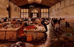 marché de poissons à Bologne. à Hans von Bartels
