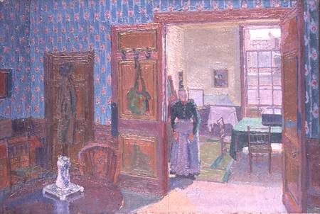 Interior with Mrs Mounter à Harold Gilman