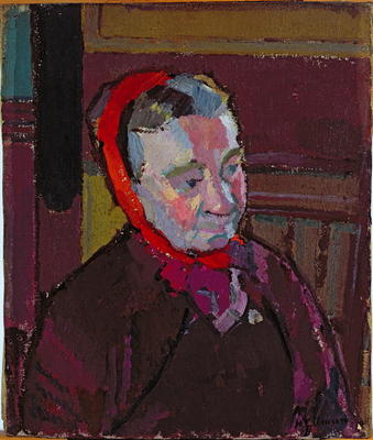 Portrait of Mrs Mounter, 1916-17 (oil on canvas) à Harold Gilman
