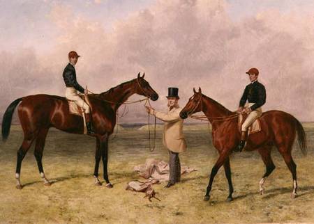 L to R "Lord Lyon", Winner of the Derby, St. Leger and 2,000 guineas; "Elland", Winner of Ascot Gold à Harry Hall