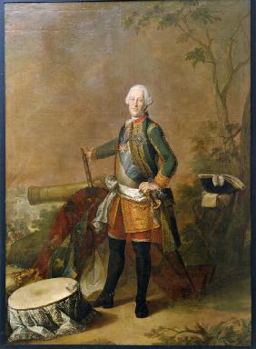 Portrait of the field marshal and politician Count Burkhard Christoph von Munnich (1683-1767)