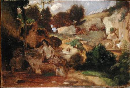 Landscape with the Penitent Magdalene à Heinrich Dreber
