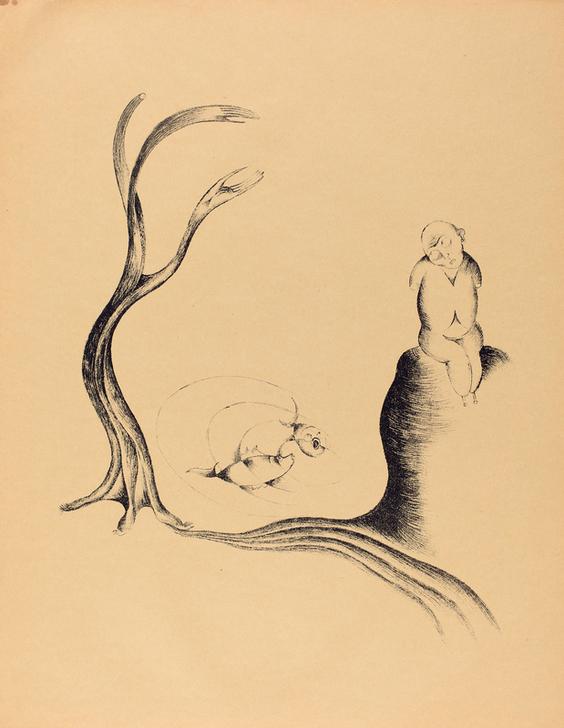 Der Baum der Sehnsucht (The Tree of Longing) à Heinrich Hoerle