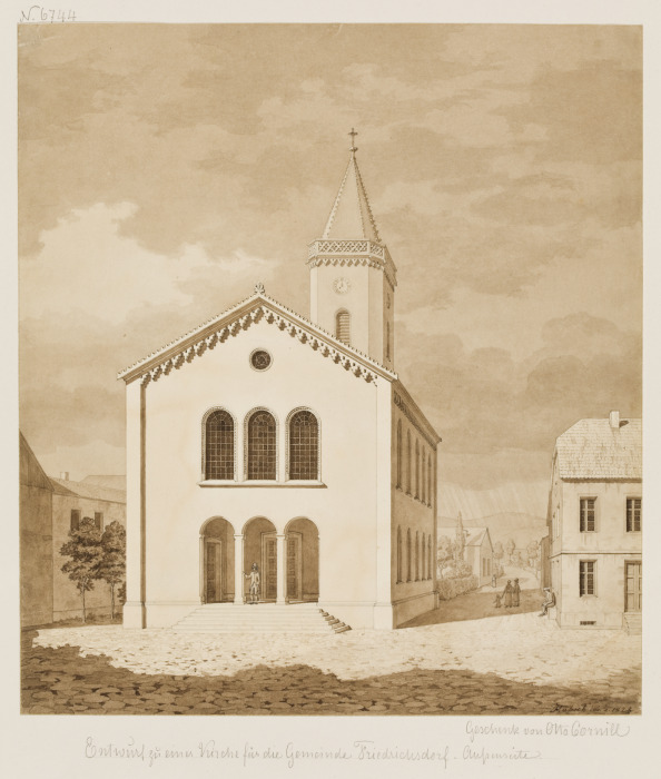 Entwurf zu einer Kirche für die Gemeinde Friedrichsdorf à Heinrich Hübsch