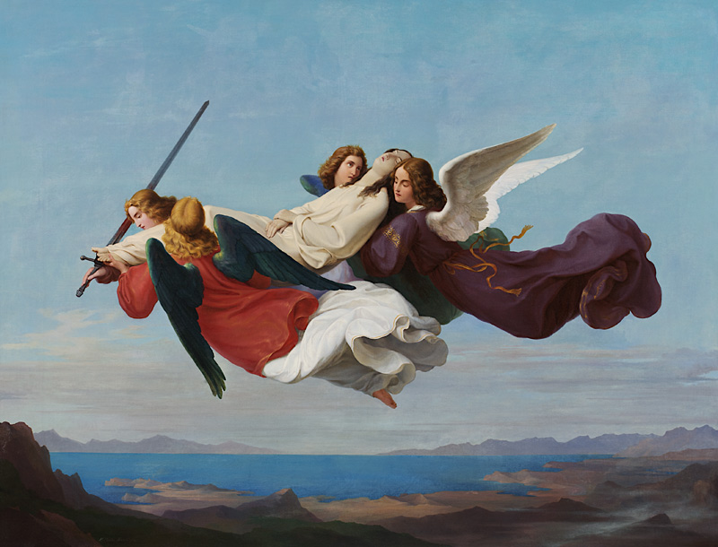 Übertragung des Leichnams der heiligen Katharina zum Berge Sinai à Heinrich Mücke