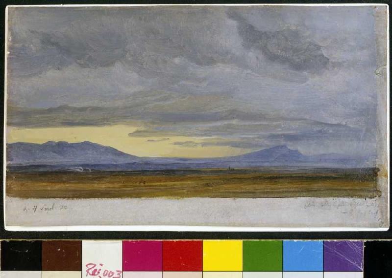 Südliche Landschaft (Wolkenstudie) à Heinrich Reinhold