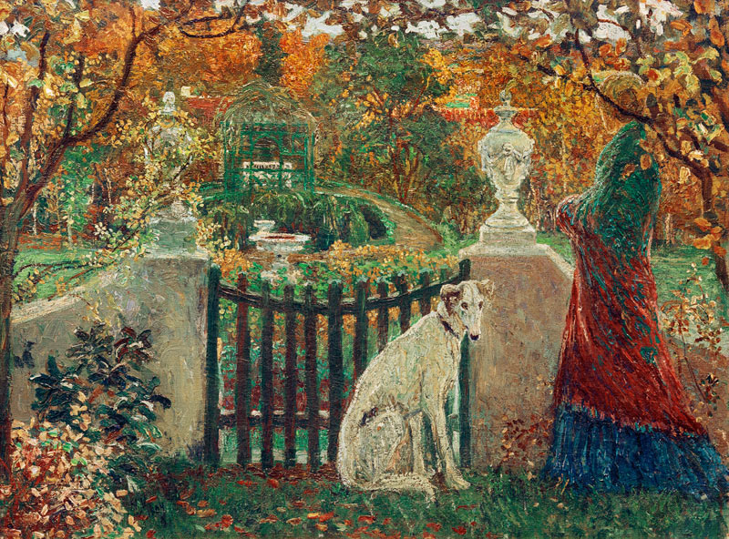 Garden in autumn à Heinrich Vogeler