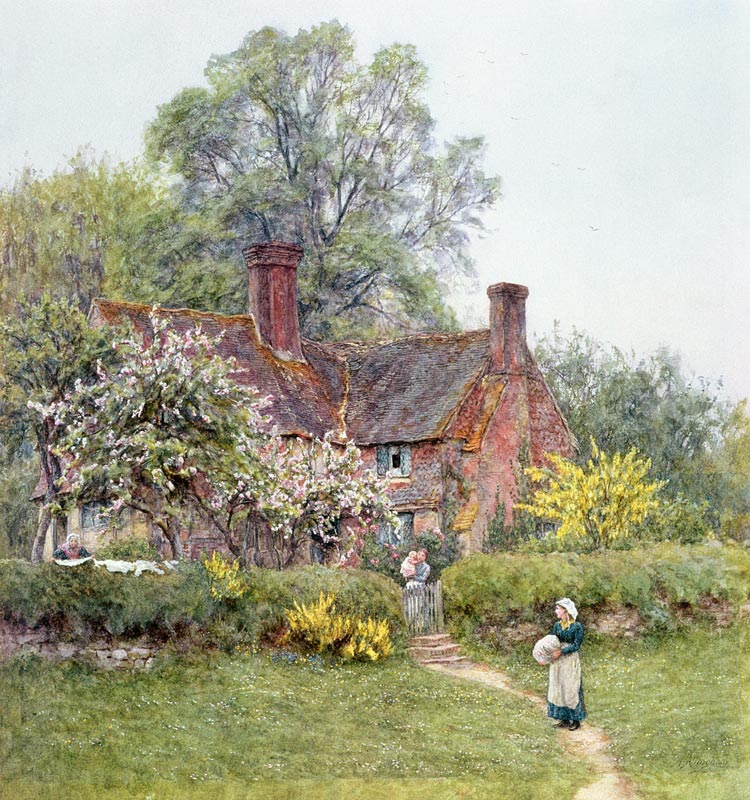 Cottage at Chiddingfold à Helen Allingham