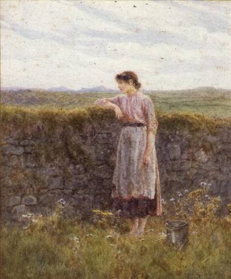 The Young Milkmaid à Helen Allingham