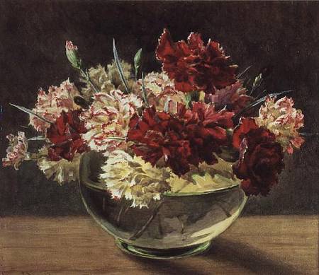A Bowl of Carnations à Helen Cordelia Coleman Angell