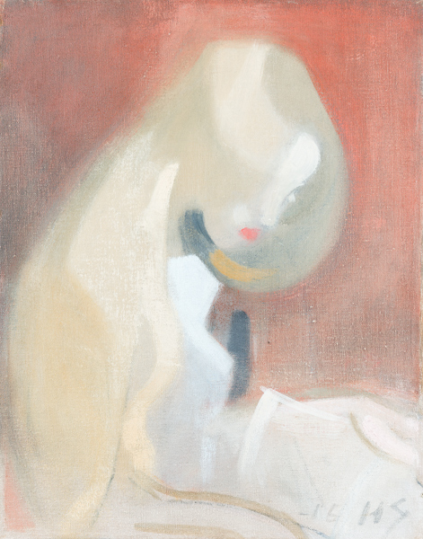 Girl with Blonde Hair à Helene Schjerfbeck