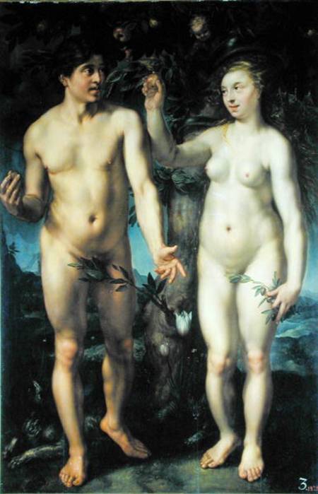 Adam and Eve à Hendrick Goltzius