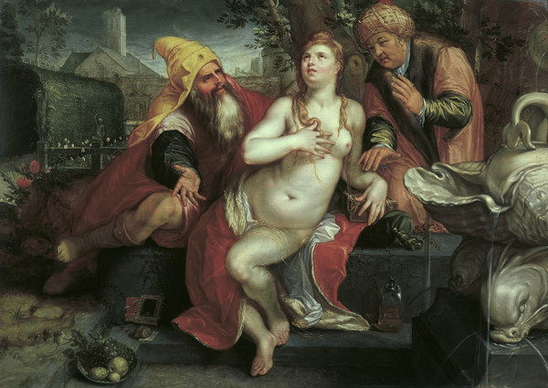 H.Goltzius, Susanna und die Alten à Hendrick Goltzius