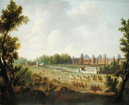A View of the Royal Palace of Fontainebleau à Hendrik Frans de Cort
