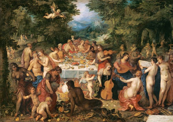 The Banquet of the Gods à Hendrik van l'Ancien Balen
