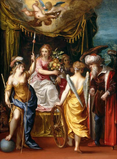 Minerva, Abundance and Fortune à Hendrik van l'Ancien Balen