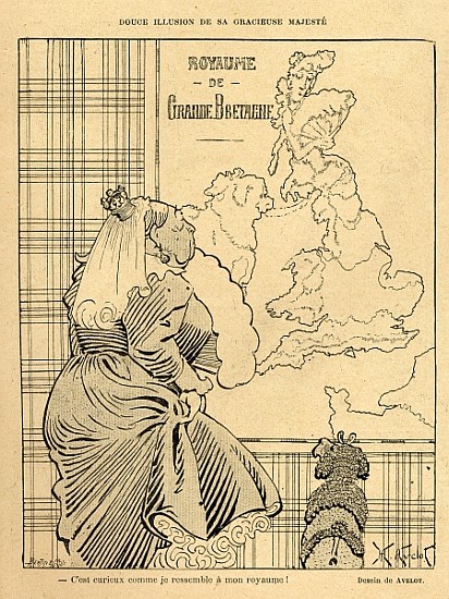 Cartoon of Queen Victoria, from ''Le Rire'', 22nd April 1899 à Henri Avelot